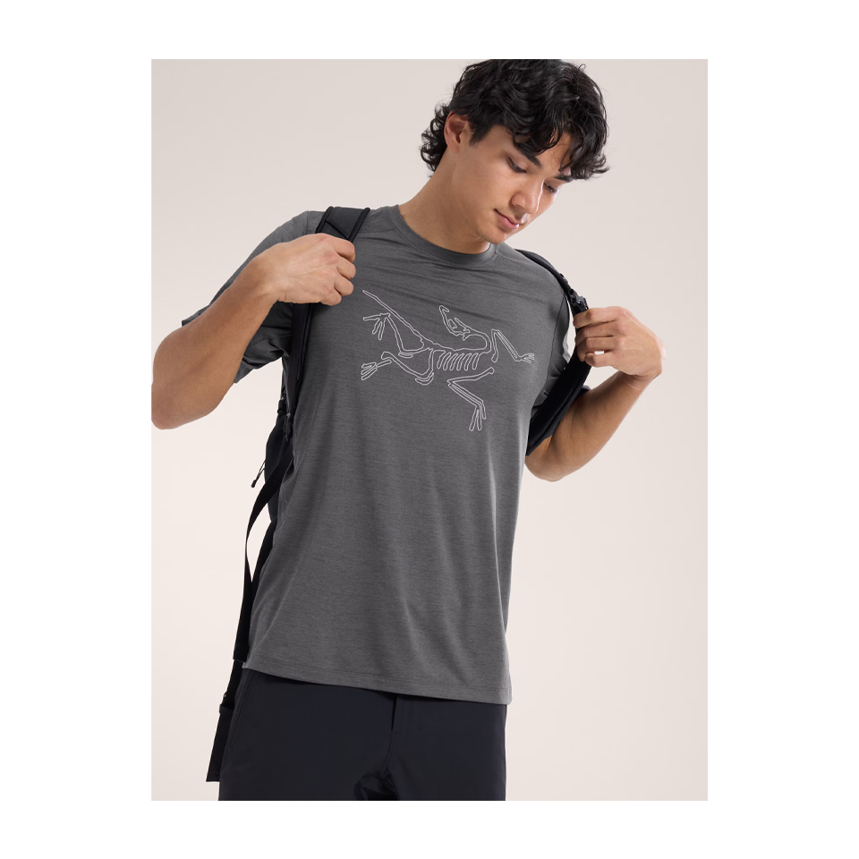 Arc'teryx Men's Cormac Logo Shirt SS Black Heather
