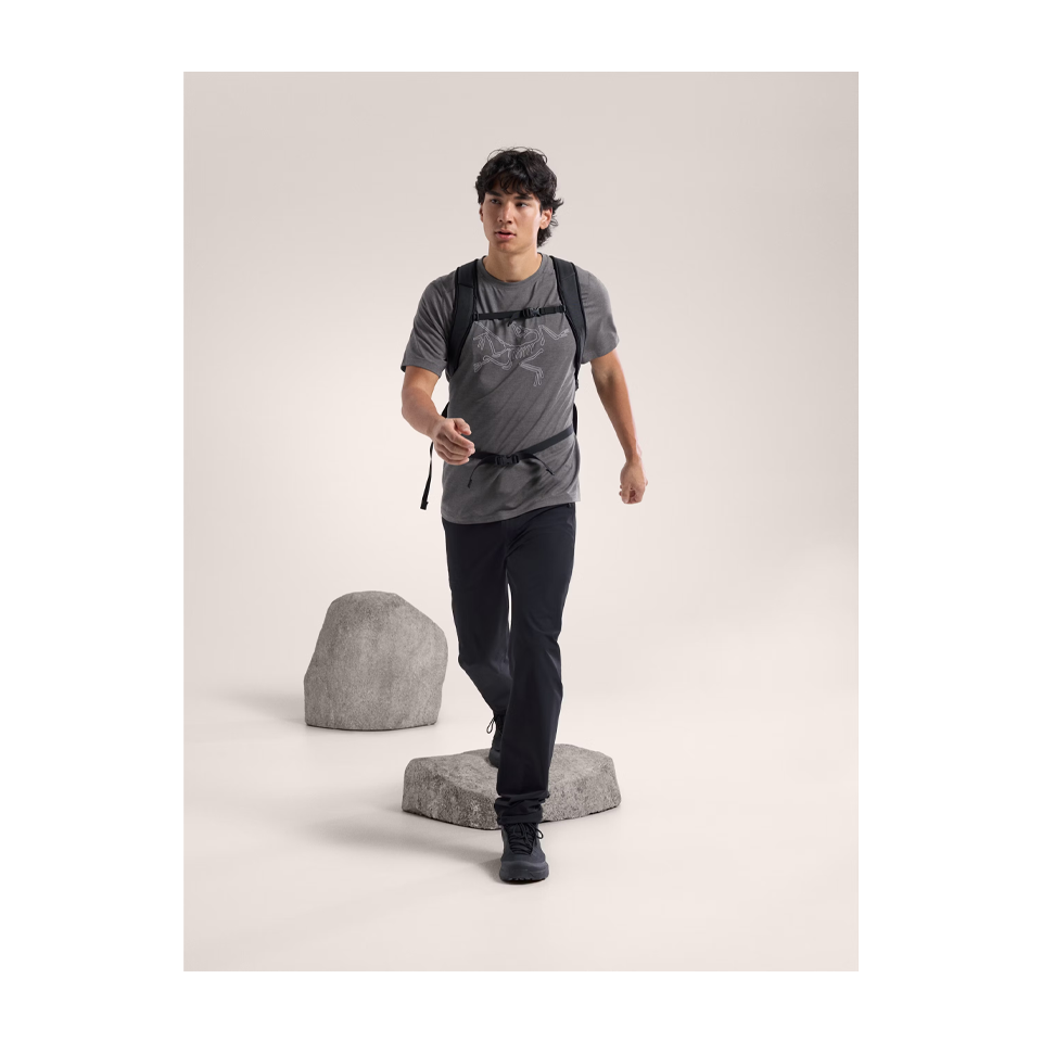 Arc'teryx Men's Cormac Logo Shirt SS Black Heather