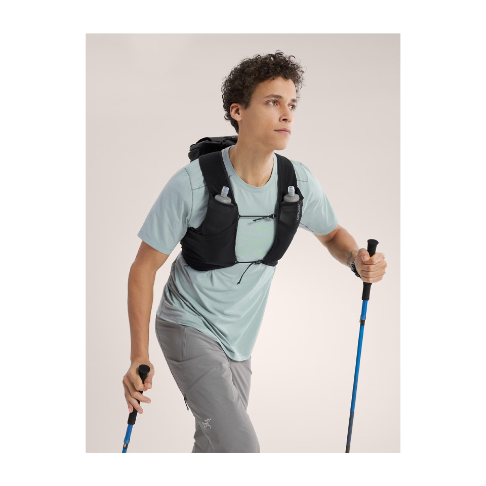 Arc'teryx Men's Cormac Logo Shirt SS Stone Green Heather