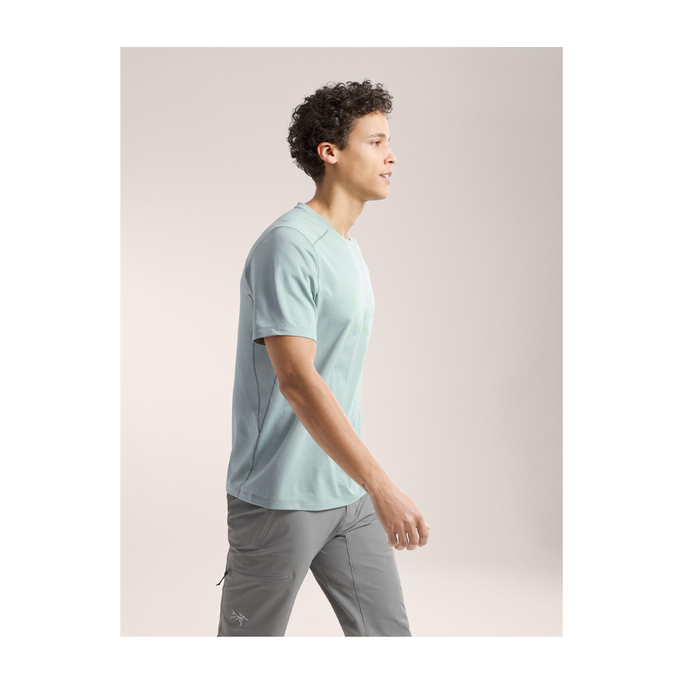 Arc'teryx Men's Cormac Logo Shirt SS Stone Green Heather