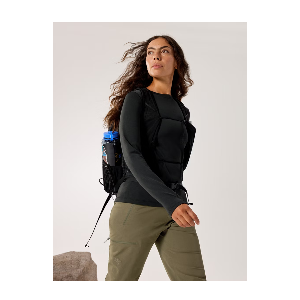 Arc'teryx Women's Taema Thermal Crew Neck Shirt LS Black Heather