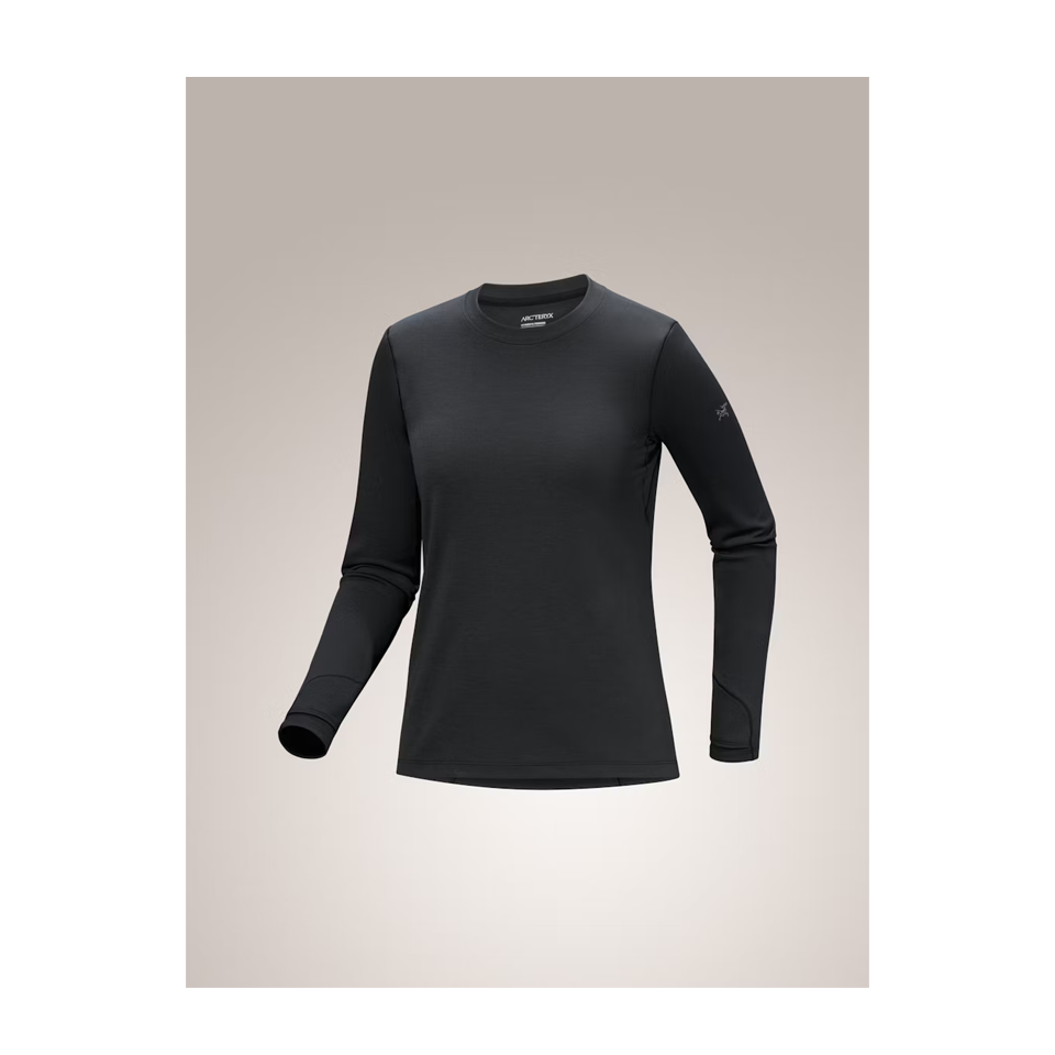 Arc'teryx Women's Taema Thermal Crew Neck Shirt LS Black Heather