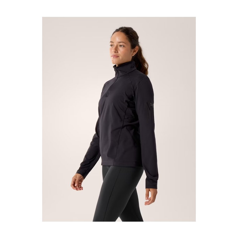 Arc'teryx Women's Rho Zip Neck Black