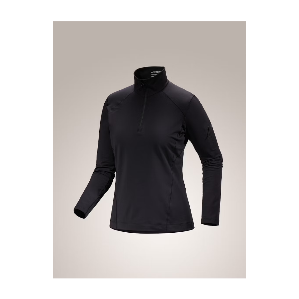 Arc'teryx Women's Rho Zip Neck Black