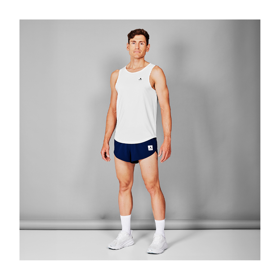 SAYSKY Men's Clean Combat Pro Singlet White