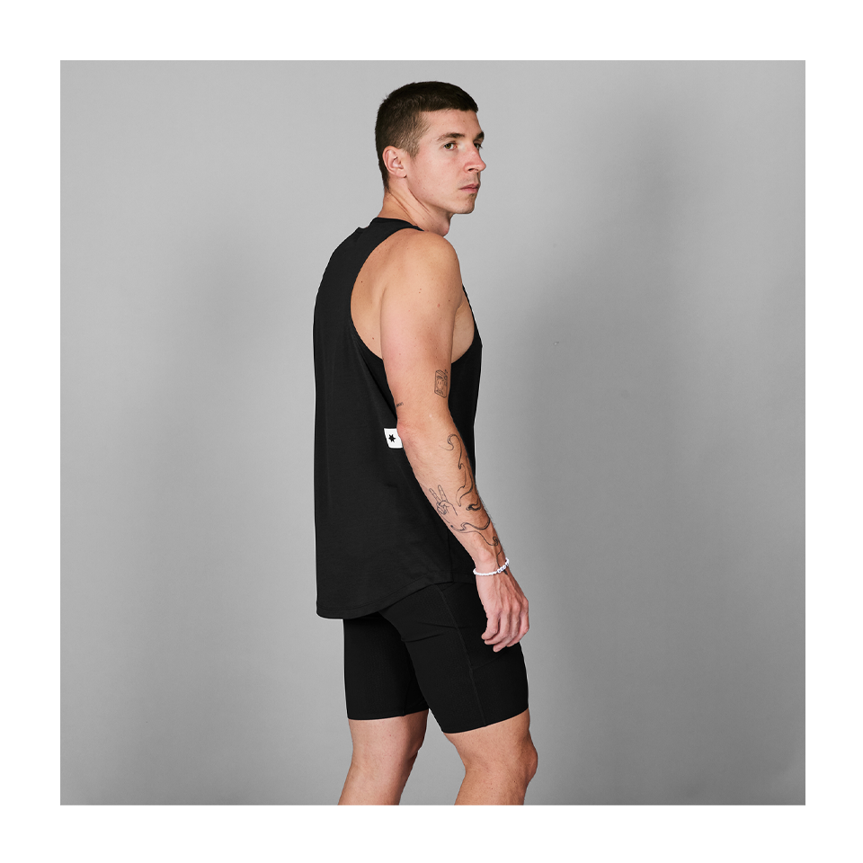 SAYSKY Men's Clean Combat Singlet Black