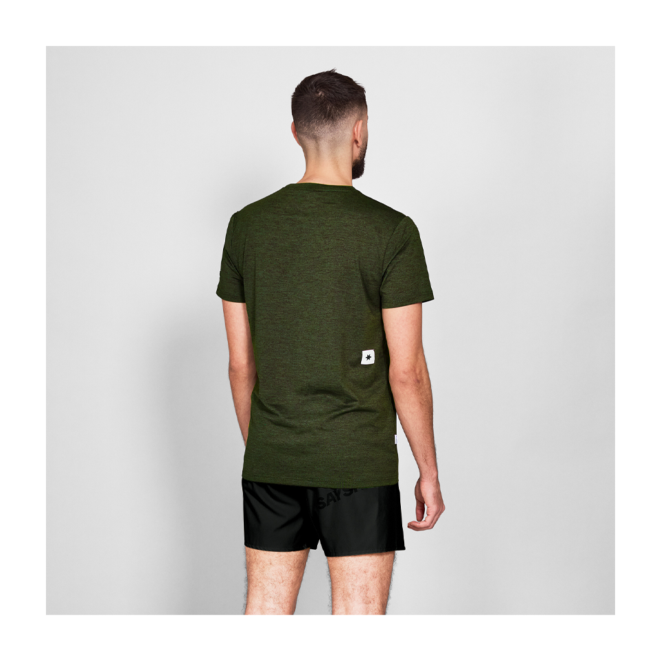 SAYSKY Men's Clean Pace T-Shirt Green