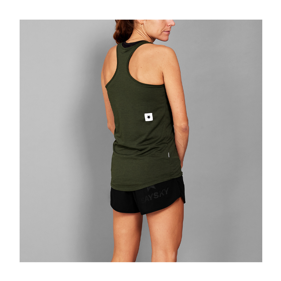 SAYSKY Women's Clean Combat Pro Singlet Green