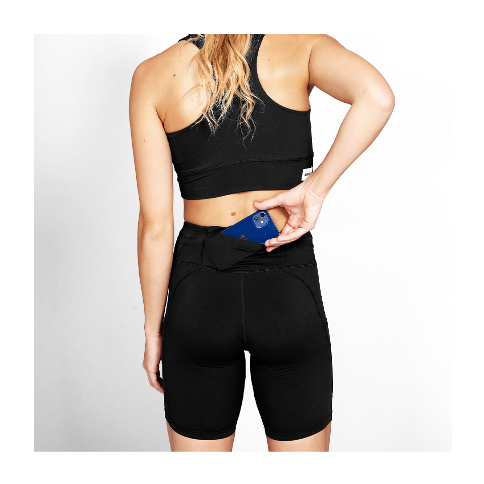 SAYSKY Women's Motion+ Short Tights 9'' Black