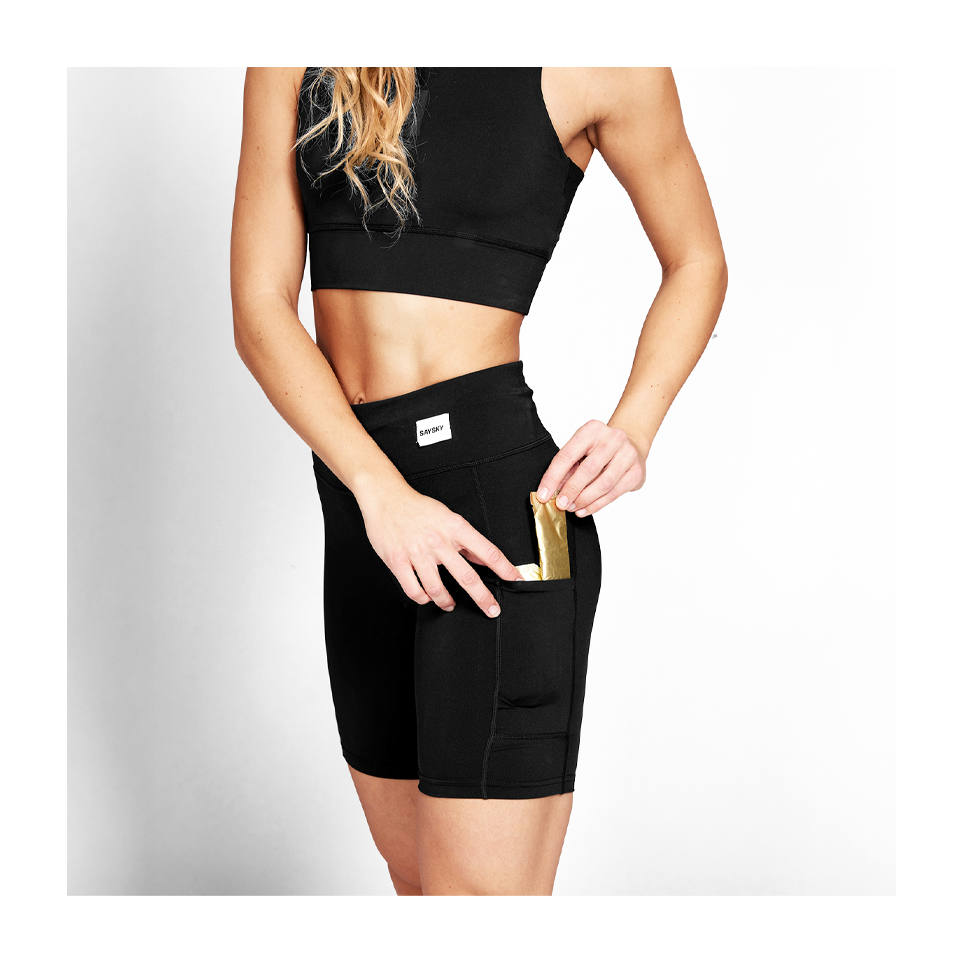 SAYSKY Women's Motion+ Short Tights 9'' Black