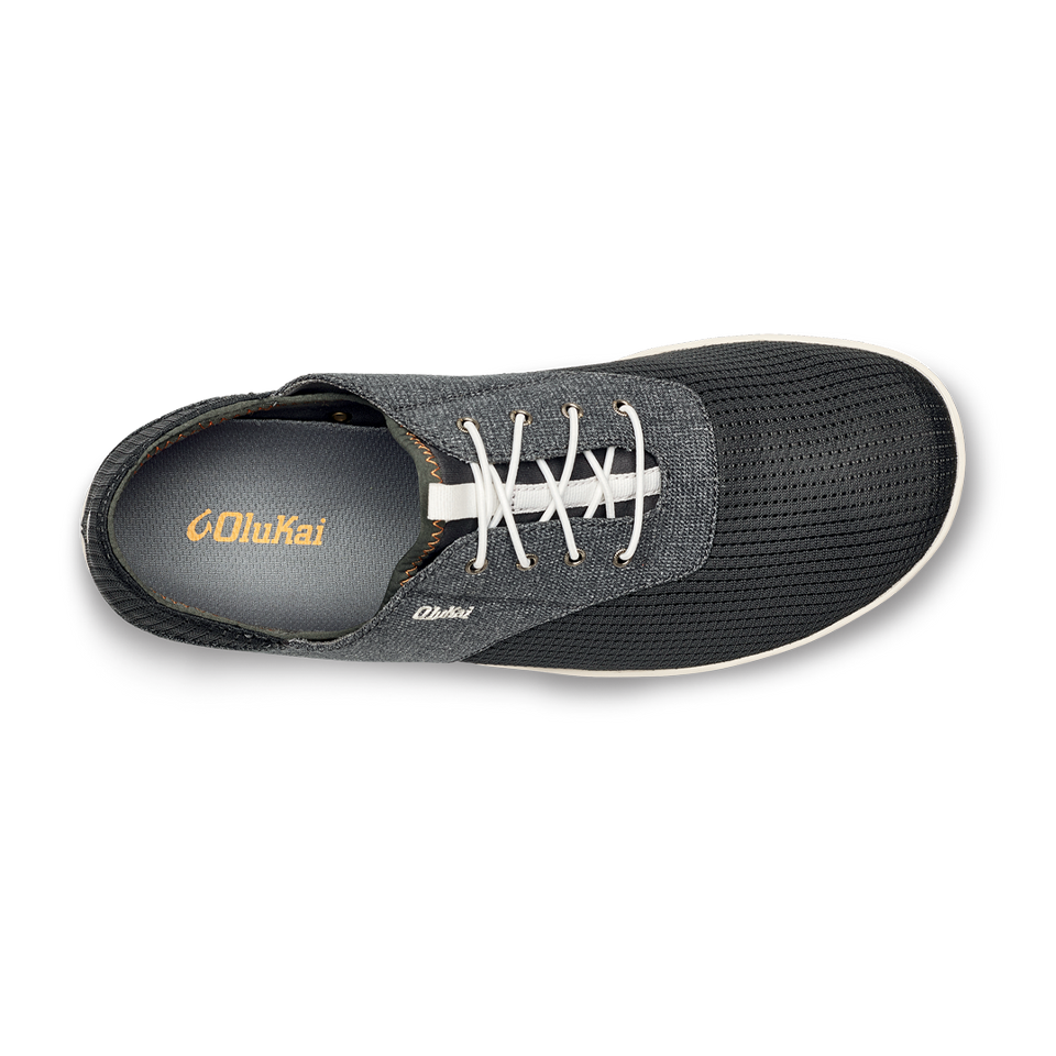OluKai Men's Nohea Moku Dark Shadow/Dark Shadow