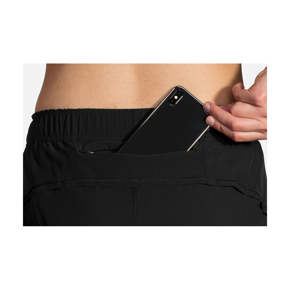 Brooks Women's Chaser 5" 2-in-1 Short Black