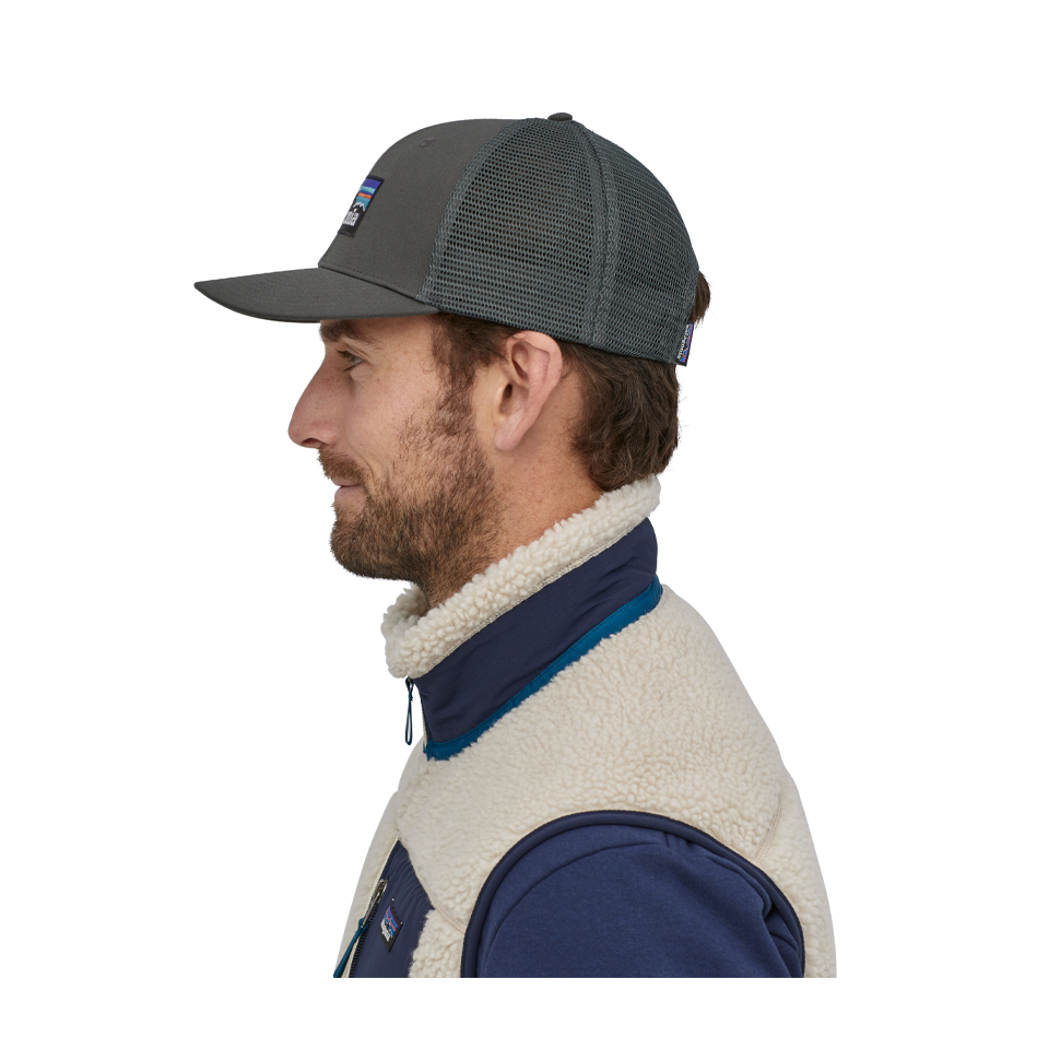 Patagonia P-6 Logo Trucker Hat Forge Grey