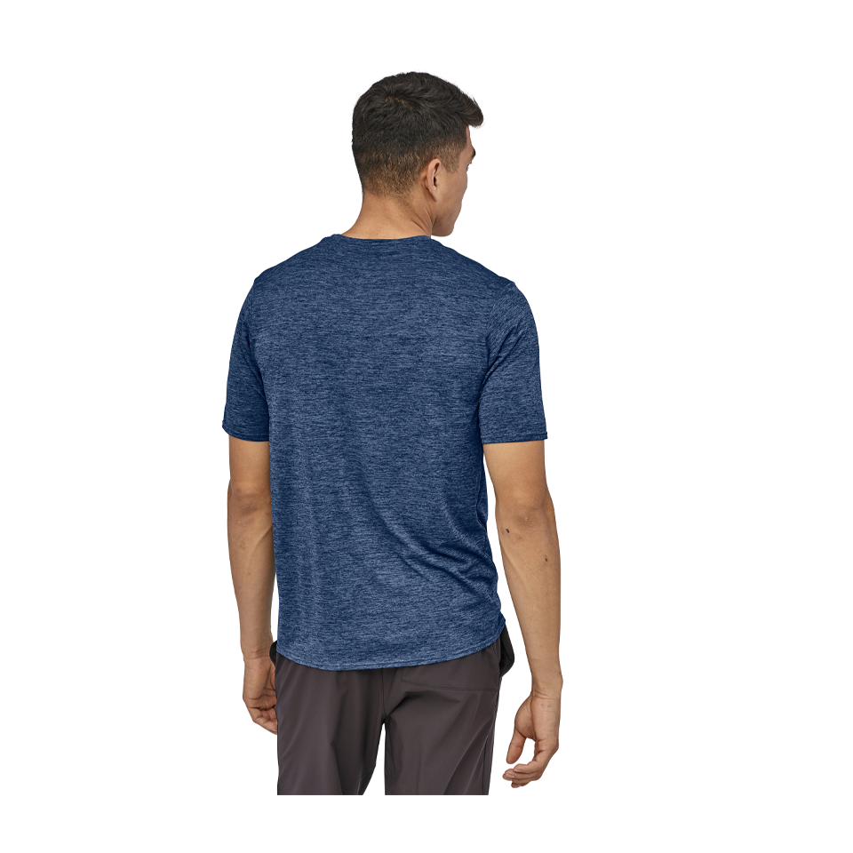 Patagonia Men's Capilene Cool Daily Shirt Viking Blue - Navy Blue X-Dye