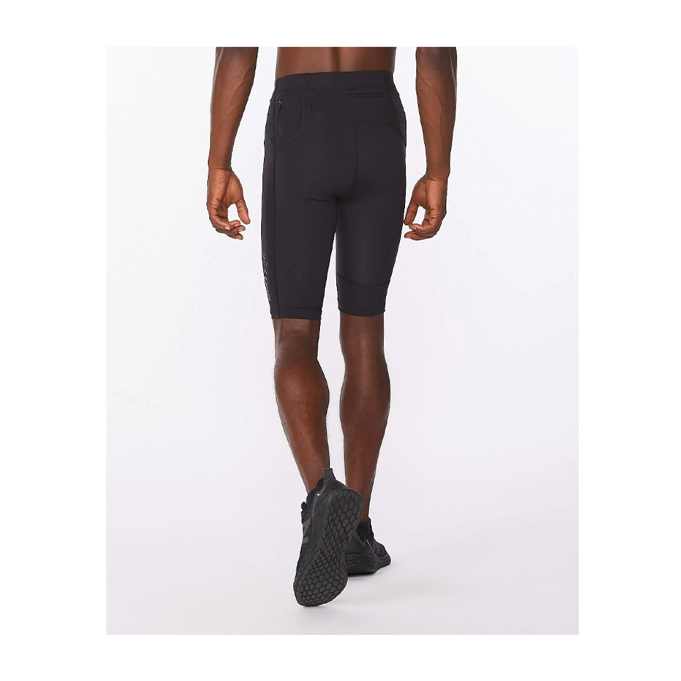 2XU Men's Light Speed Compression Short Black/Black Reflective
