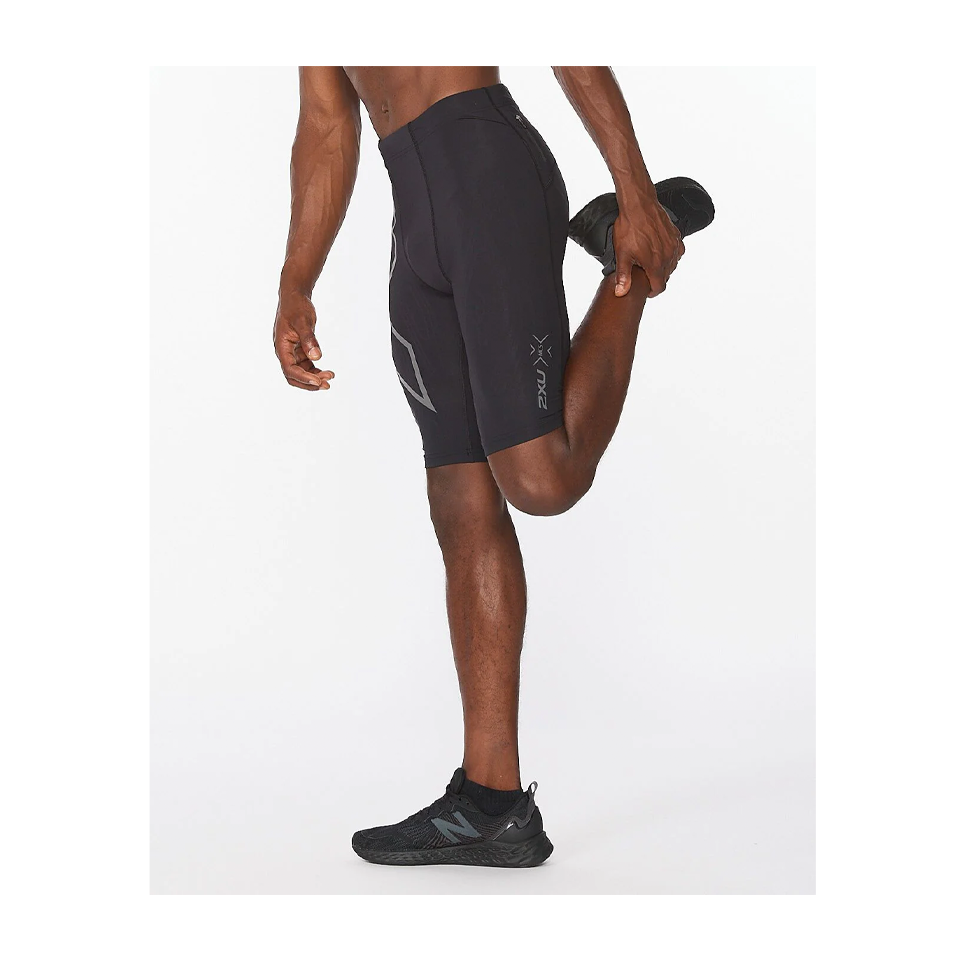 2XU Men's Light Speed Compression Short Black/Black Reflective