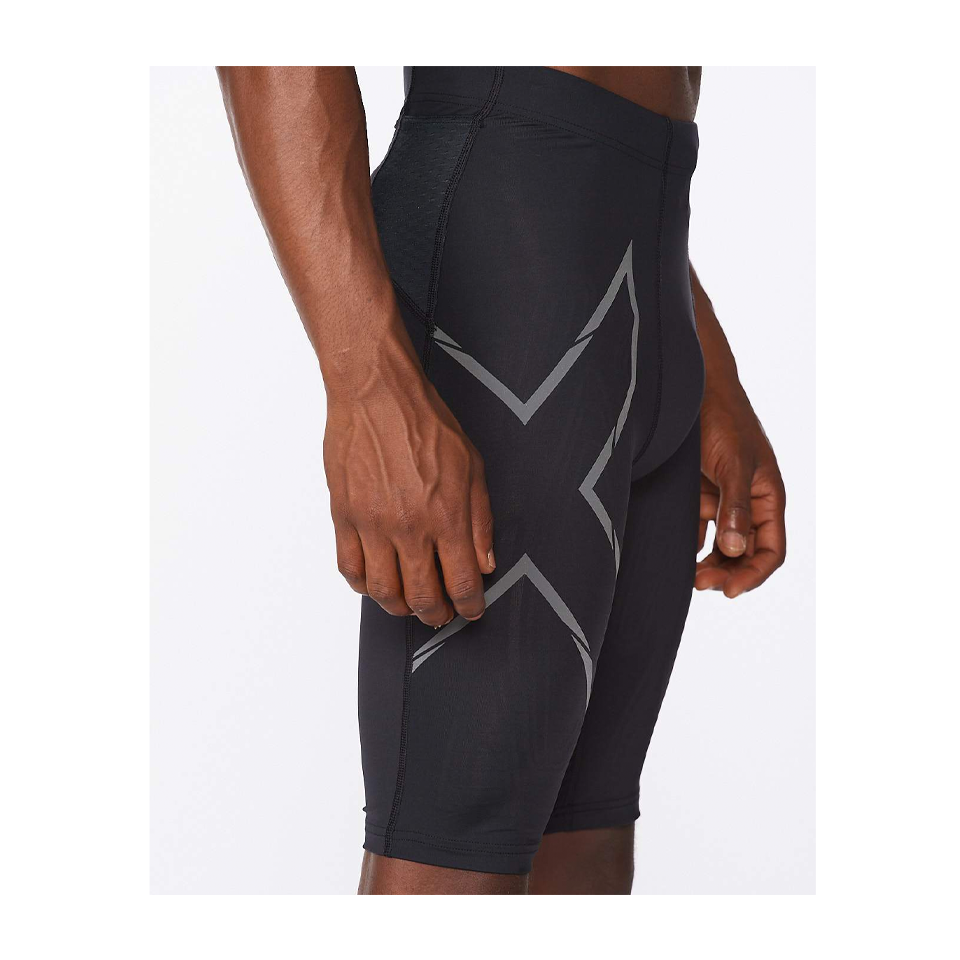 2XU Men's Light Speed Compression Short Black/Black Reflective