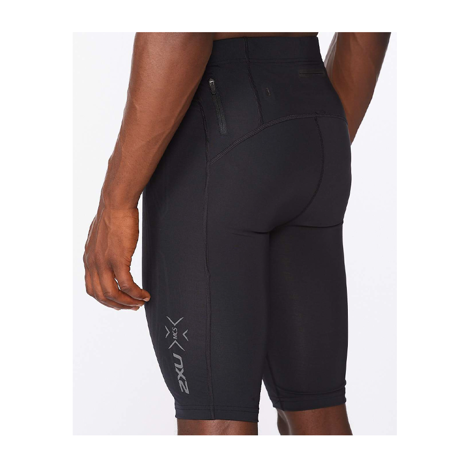 2XU Men's Light Speed Compression Short Black/Black Reflective