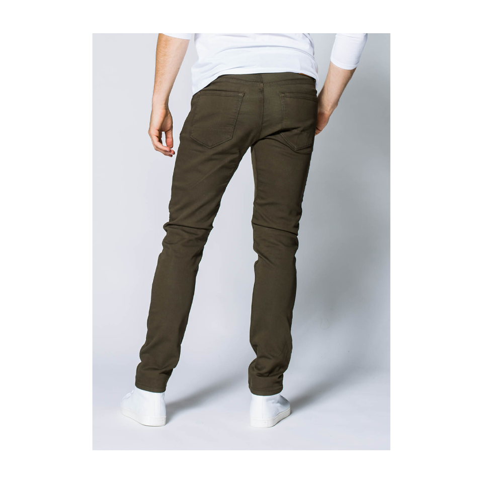 DUER Men's No Sweat Pant Slim Army Green
