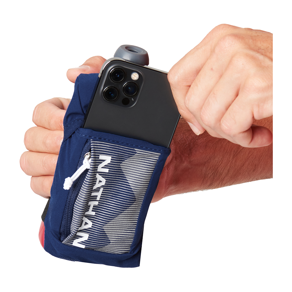 Nathan QuickSqueeze 12 oz Handheld Estate Blue/White