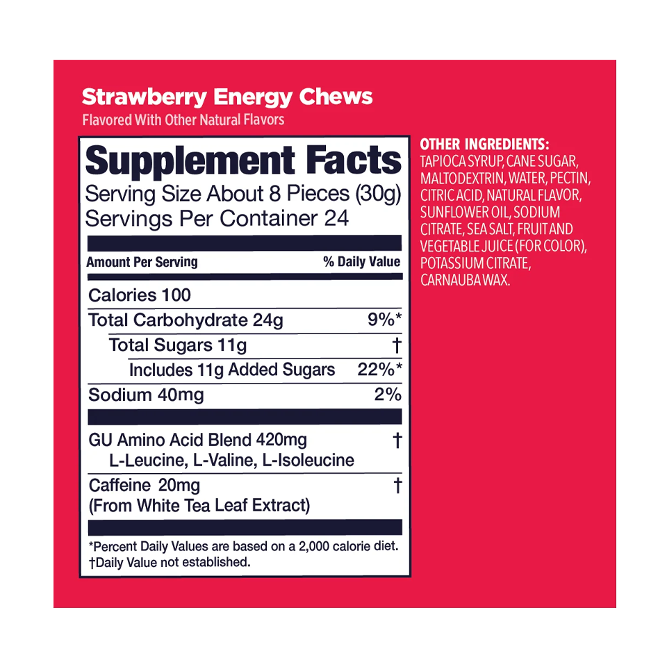 GU Energy Energy Chew Strawberry Secondary image