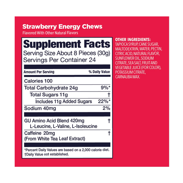 GU Energy Energy Chew Strawberry