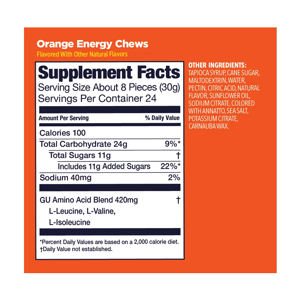 GU Energy Energy Chew Orange Secondary image