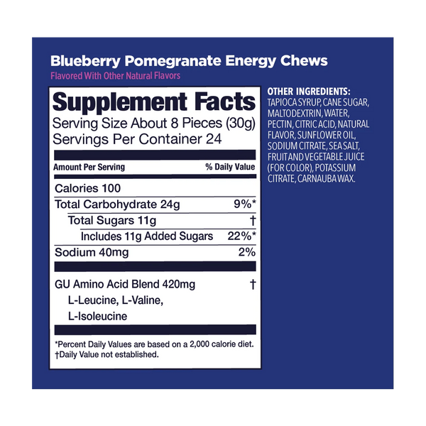 GU Energy Energy Chew Blueberry Pomegranate