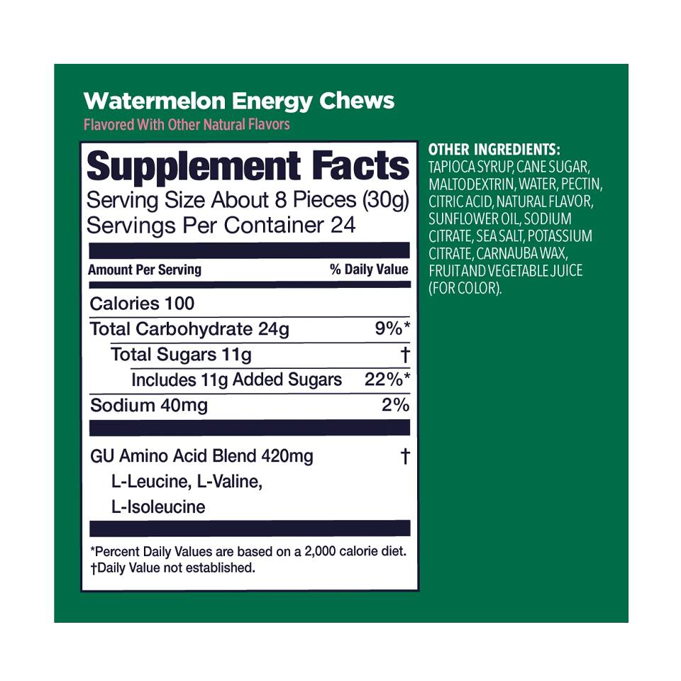 GU Energy Energy Chew Watermelon Secondary image