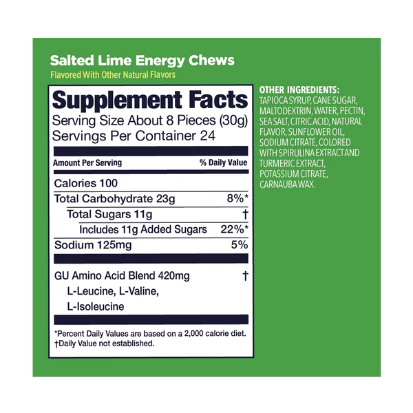 GU Energy Energy Chews Salted Lime