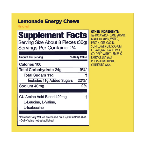 GU Energy Energy Chew Lemonade