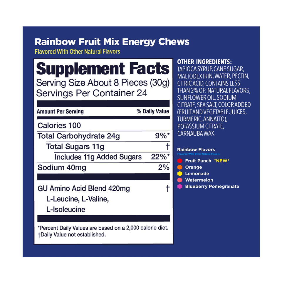 GU Energy Energy Chew Rainbow Fruit Secondary image