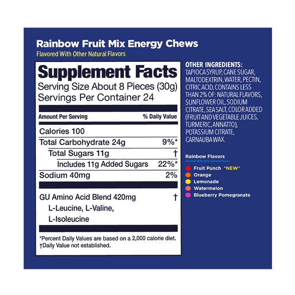 GU Energy Energy Chew Rainbow Fruit