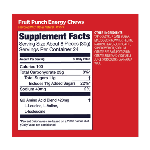 GU Energy Energy Chew Fruit Punch