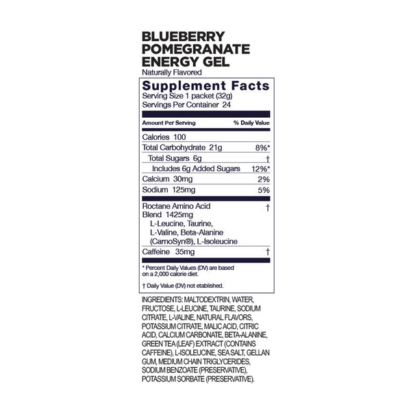 GU Energy Roctane Energy Gel Blueberry Pomegranate