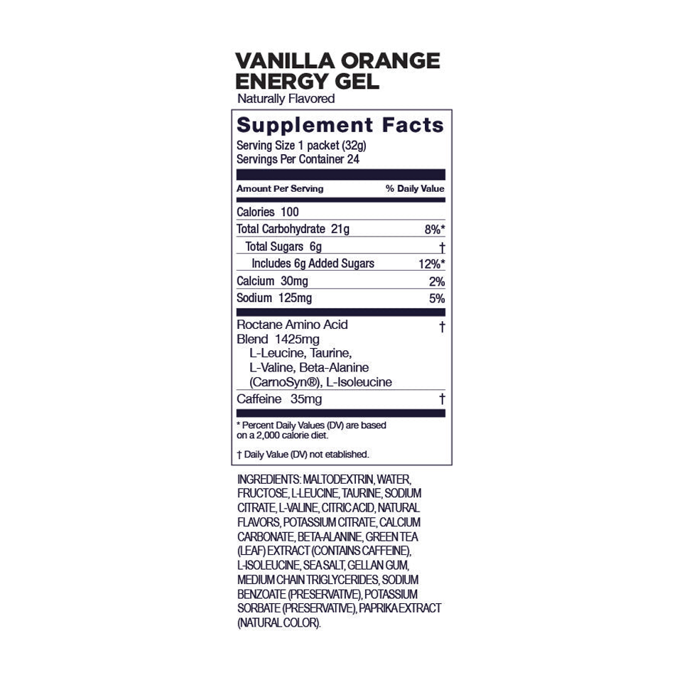 GU Energy Roctane Energy Gel Vanilla Orange