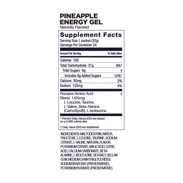 GU Energy Roctane Energy Gel Pineapple