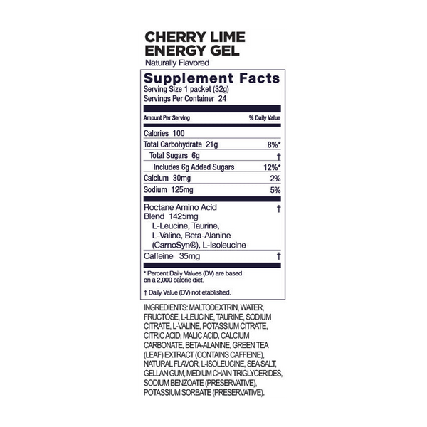 GU Energy Roctane Energy Gel Cherry Lime