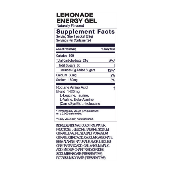 GU Energy Roctane Energy Gel Lemonade