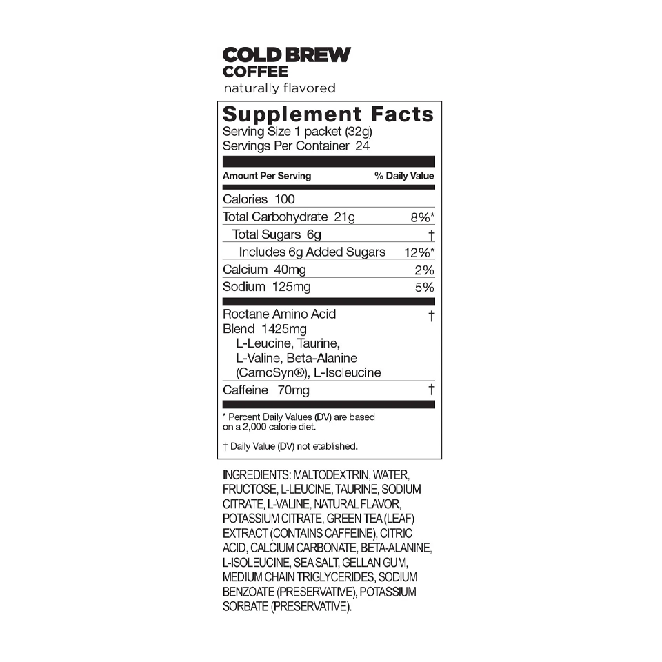 GU Energy Roctane Energy Gel Cold Brew Coffee