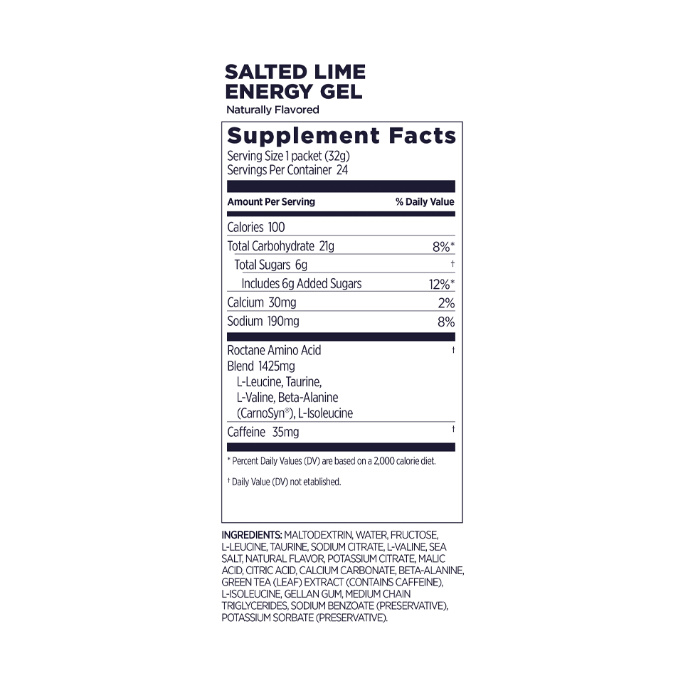 GU Energy Roctane Energy Gel Salted Lime