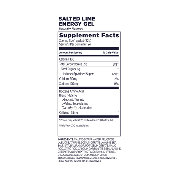 GU Energy Roctane Energy Gel Salted Lime