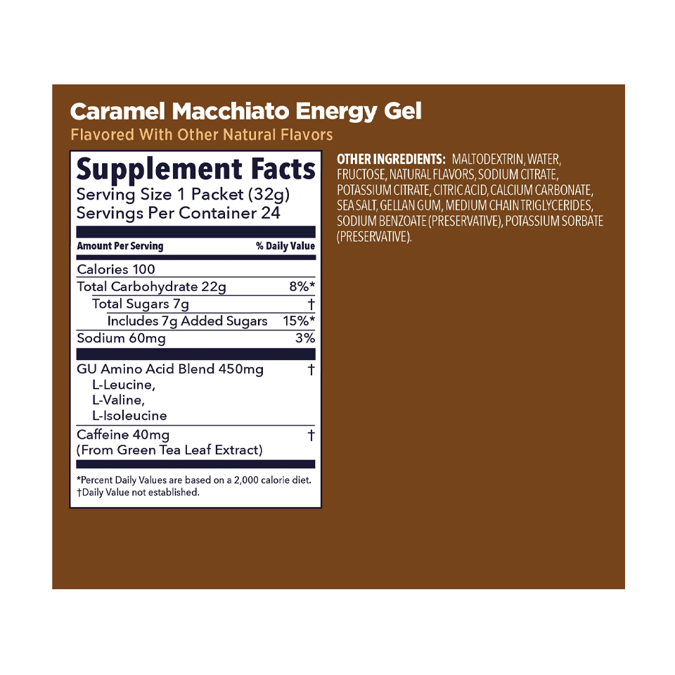 GU Energy Original Energy Gel Caramel Macchiato
