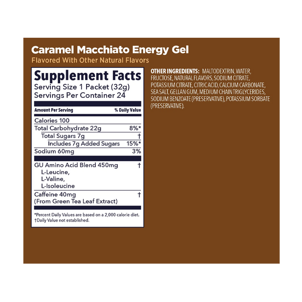 GU Energy Original Energy Gel Caramel Macchiato