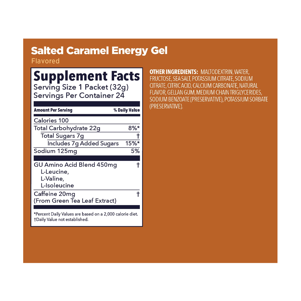 GU Energy Original Energy Gel Salted Caramel