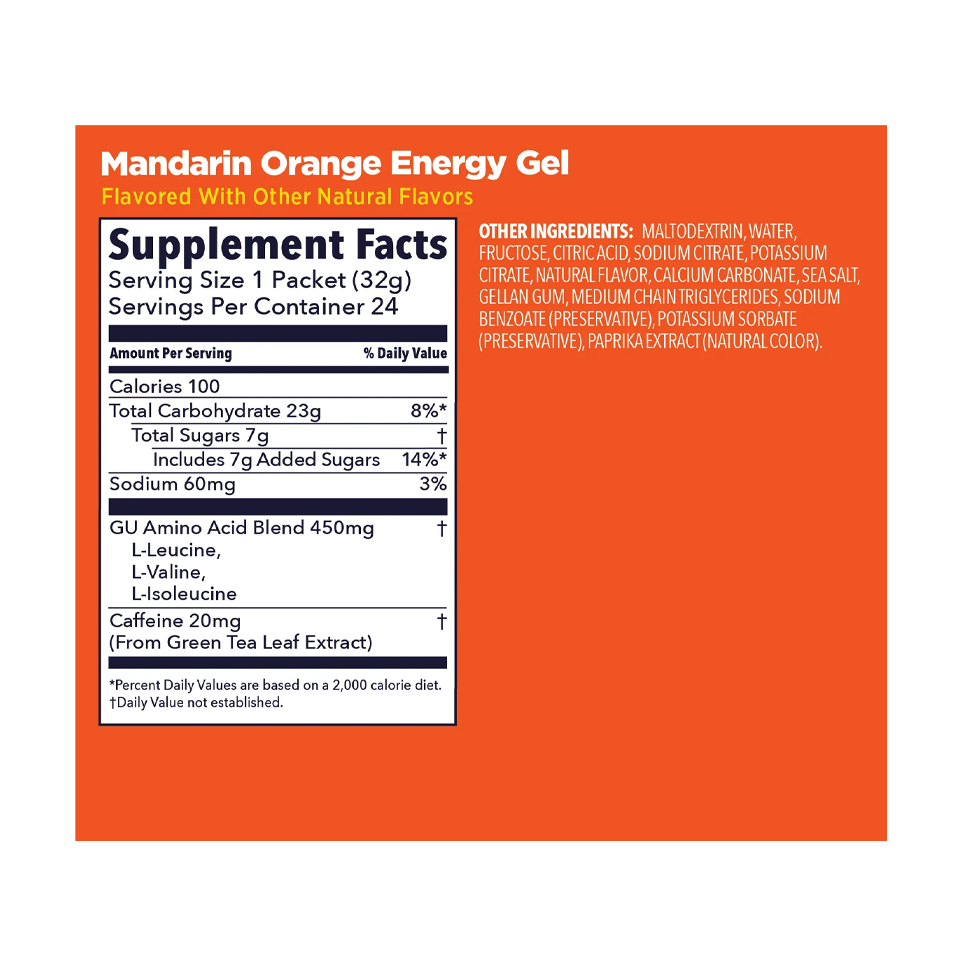 GU Energy Original Energy Gel Mandarin Orange