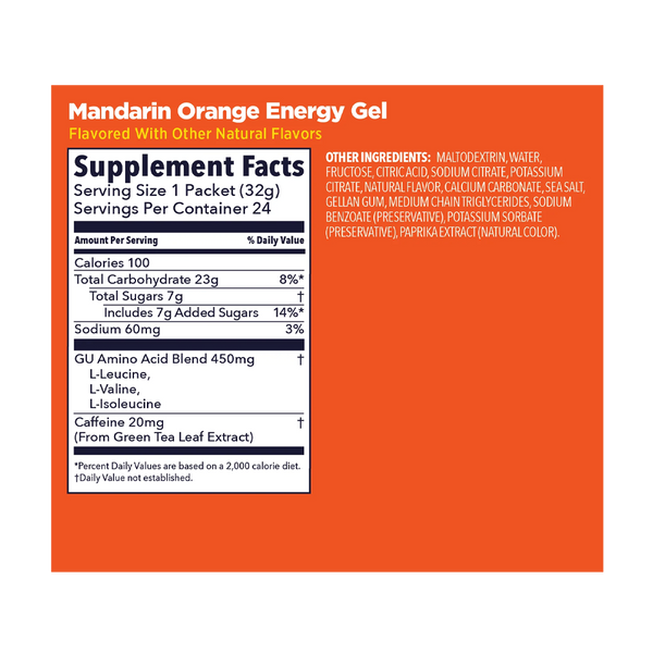 GU Energy Original Energy Gel Mandarin Orange