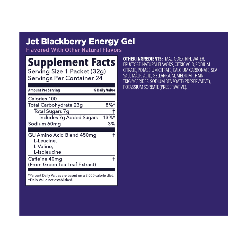 GU Energy Original Energy Gel Jet Blackberry