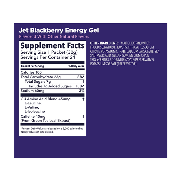 GU Energy Original Energy Gel Jet Blackberry