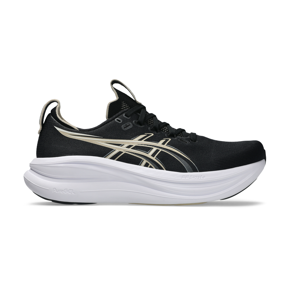 ASICS Men's GEL-NIMBUS 28 Black/Feather Grey Main image